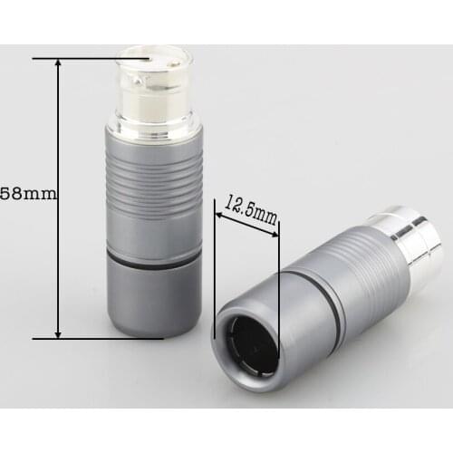 Brass 4pcs Hi-End Silver plated Tellurium Copper Male female XLR Connector audio XLR balance plug connector for hifi plug