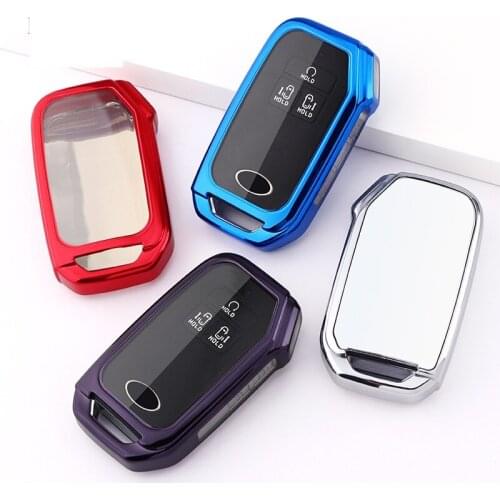 Soft TPU Car Remote Key Case Cover for Kia K5 Sportage R Stinger Sorento Cerato for Kia Carnival Fourth Generation Car Key