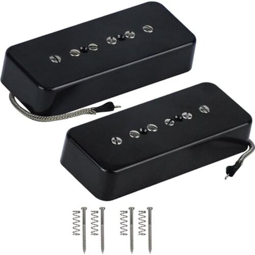 Set of Neck Bridge Soap Bar P90 Pickup Alnico 5 Electric Guitar Pickup Single Coil Guitar Parts