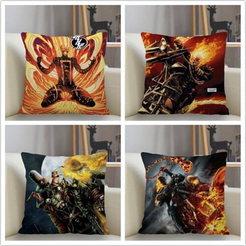 Musife New Custom Ghost Rider Pillowcase Sofa Decorative Cushion Cover Pillowcase Home Decor Drop Shipping Wholesale