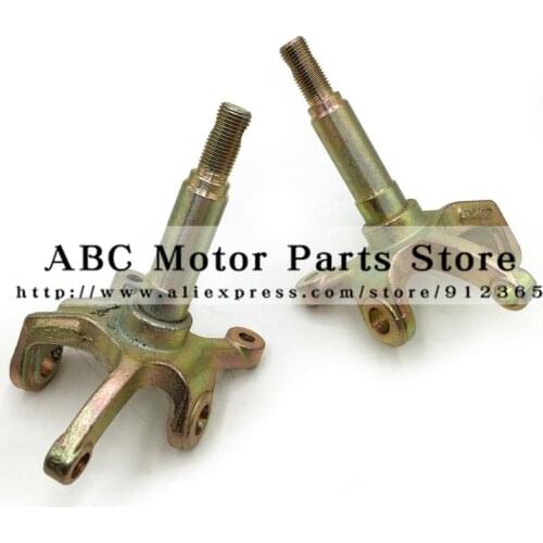 1SET Steering Strut Knuckle Spindles with Drum brake Wheel Hubs Fit For China ATV 150cc 200cc 250cc Go Kart Buggy ATV Bike Parts