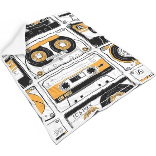 Personalized Creative Pattern Bed Blanket Soft Microfleece Throw Blanket for Bedding Sofa Square Blanket Adult Kids All Season