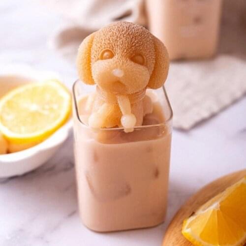 Bear Dog Shape Silicone Ice Cube Tray Maker Cake Chocolate Mold DIY Baking Tool