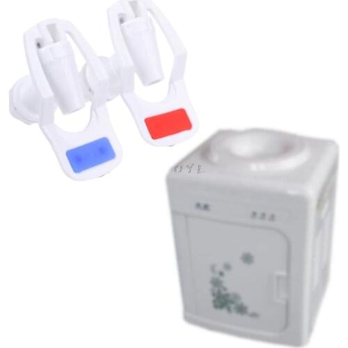 2Pcs/set Water Dispenser Replacement Push Type White Plastic Tap Faucet for Water Dispenser Accessories Part