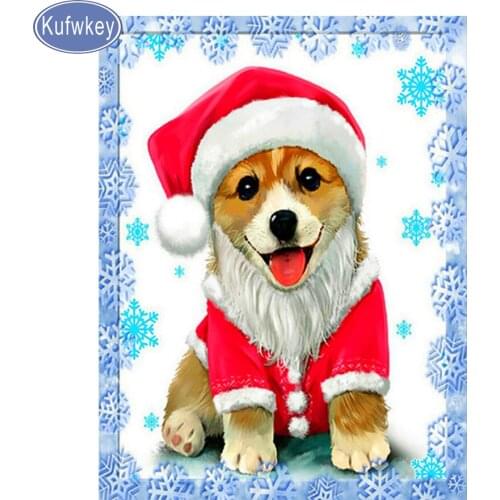 Rhinestones pictures Diamond Embroidery dog Diy Diamond Painting cat stickers Full Area Highlight square drill animal pet paint