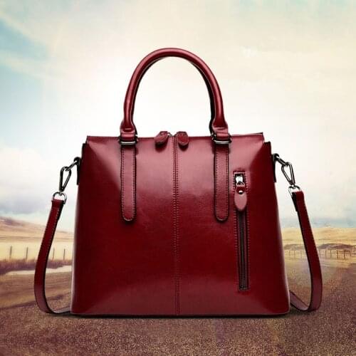 New PU material messenger bag lychee pattern retro trend small bag female bag fashion female shoulder bag tote bag