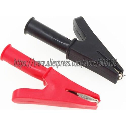 Test Clips Crocodile Alligator Red/Black 1 Pair/5 Pairs/10 Pairs