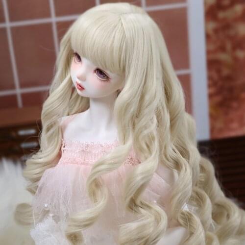 1/3 1/4 1/6 High Temperature Wire Wavy BJD Wig Super For Doll Hair Wig