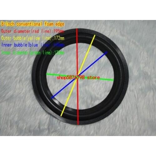 1pcs 8"inch Speaker Foam Edge Speaker Surround HiFi Home Audio Repair Parts