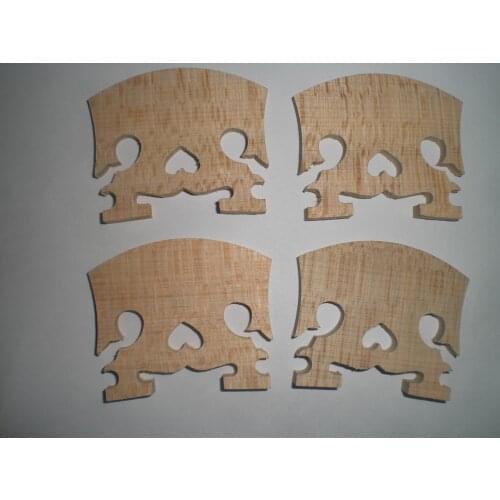 12 PCs Best Quality Violin Bridge 4/4 Aged Maple Fiddle Bridges Baroque Violin Bridge