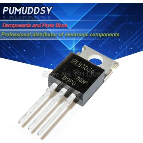 10PCS IRLB3034 TO-220 IRLB3034PBF MOSFET MOSFT 40V 343A 1.7mOhm 108nC IC