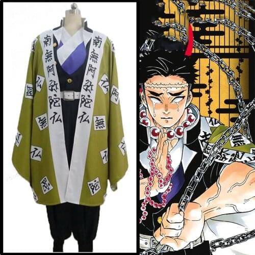 Anime Demon Slayer Kimetsu no Yaiba Cosplay Costumes Himejima Kyoumei Cosplay Costume Uniforms Halloween Party Blade Of Demon
