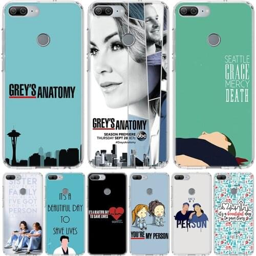 Greys Anatomy Phone Case for Huawei Honor 10 9 20 7A 7X 8A 8S 8X 9X Lite Pro Y5 Y6 Y7 Y9S 2019 10i 20i Coque Cover