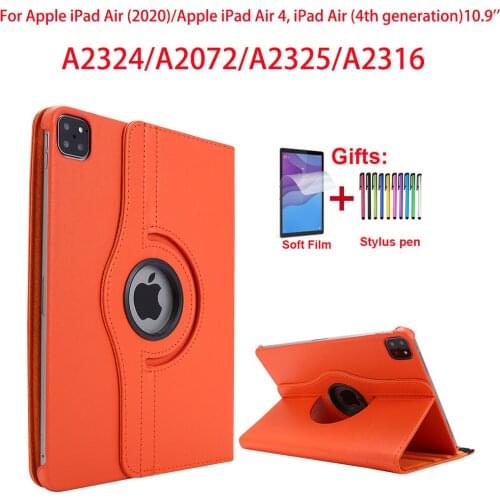 360 Degree Rotating Case For Apple iPad Air 4 (2020) 10.9 inch Tablet Stand Cover For Air 4th generation A2324 A2072 A2325 A2316
