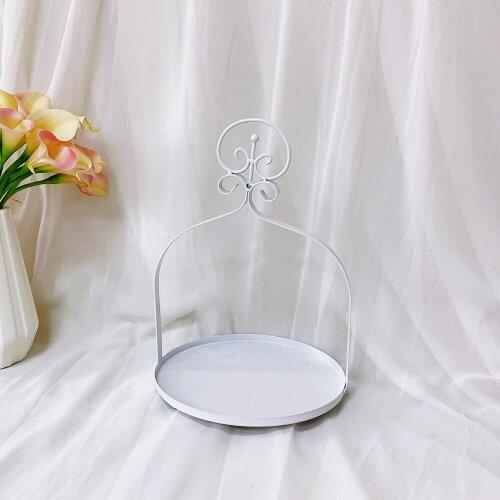 Display stand white stand cake Nordic wedding cake stand mirror tall dessert tray dessert set decoration