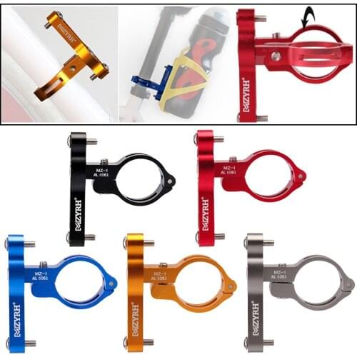 Bike Handlebar Water Bottle Cage Adapter Mount Adjustable Bike Water Bottle Holder for Mountain Road MTB Bicycle Cycling