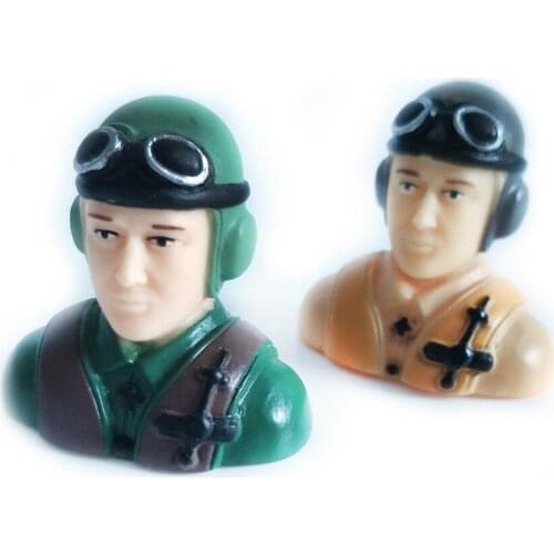 Pilot Figure Scale 1/9 42x24x39mm Portrait Toy For RC Model Airplane Jet