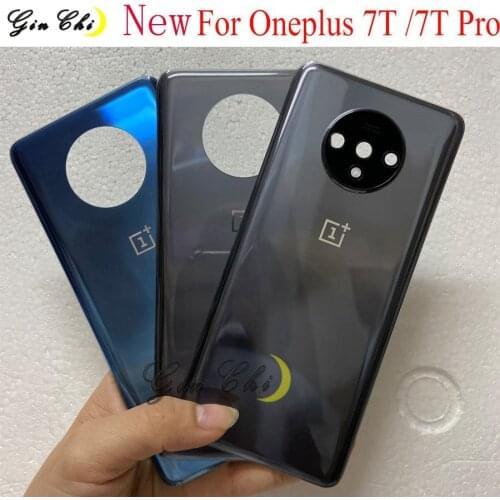 New Battery Cover For Oneplus 7T back cover glass door Case Rear 7T ProHousing For One plus 7T Pro battery Cover 7T glass