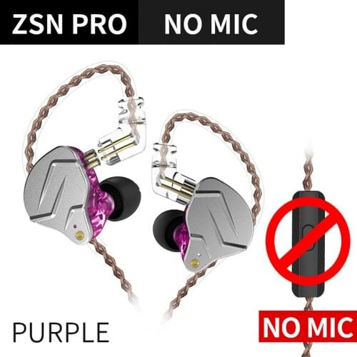KZ-ZSNpro Double Dynamic 2Pin Plug Ear Hook In-ear Stereo Music Wired Earphones