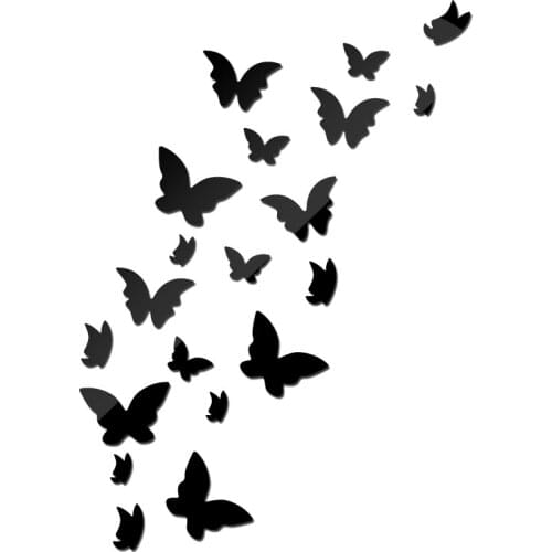 Hot sale acrylic mirror surface wall sticker Application modern home decoration living room diy Furniture stickers