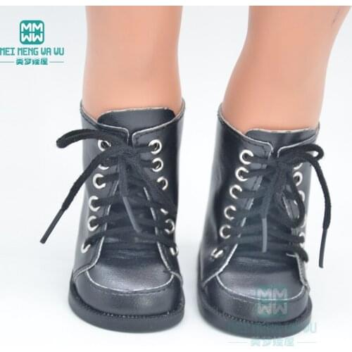 Mini doll shoes for 17inch 43cm baby doll accessories and 18inch Girl doll Silver leather baby shoes