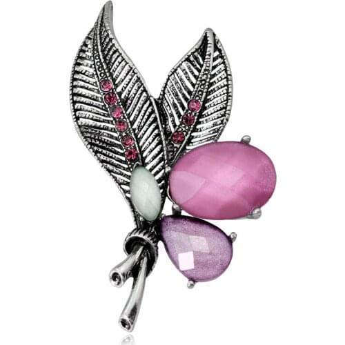 Fashion Jewelry Vintage Floral Brooch Pins Clothing Accessories XZ441