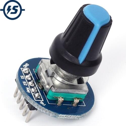 Rotary Encoder Module Brick Sensor Development Round Audio Rotating Potentiometer Knob Cap for Arduino