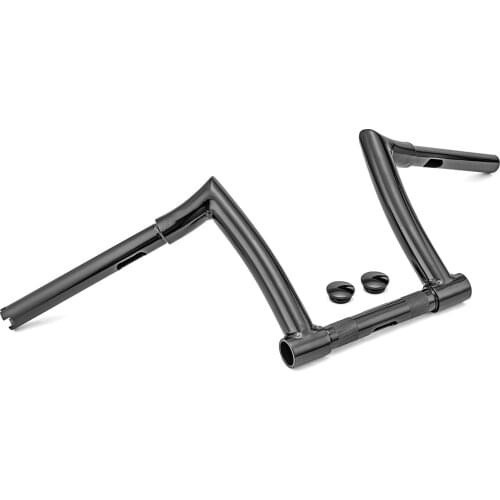 Motorcycle Parts Seamless Steel Gloss Black 8" Rise Ape 1.25" Bar Handlebar 1" Clamp For Harley 2006-2017 Dyna Street Bob FXDB