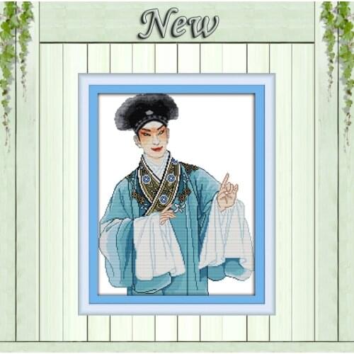 Xu Xian Myth Ancient costume painting counted print on canvas DMC 14CT 11CT chinese Cross Stitch Needlework Sets Embroidery kits