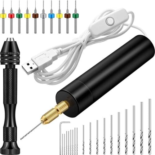 Electric Hand Drill Set for Resin Casting Mold, Electric Hand Drill with Drill Bits, Pin Vise Hand Drill