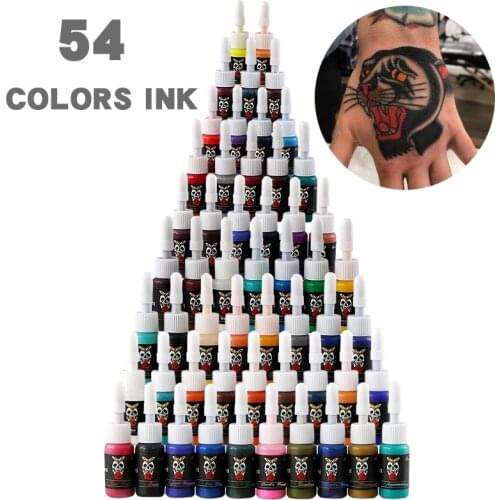 New 5ml Color mixing Tattoo Ink Semi Permanent Natural Plant Pigment Makeup Professional Tattoos Ink Pigment For Body Art Paint