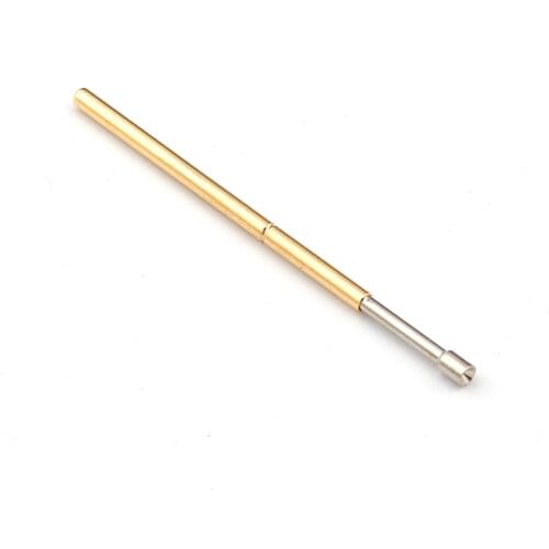 P100-A2 New Product For Testing Circuit Board Length 33.35mm Bullet Metal Spring Test Probe Nickel-Plated Spring Probe Tool
