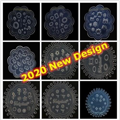 3D Carving Silicone Mold Nail Stamping Camellia/Shell/Bow Tie/Star Pattern DIY UV Gel Acrylic Crystal Nails Template NEW Design