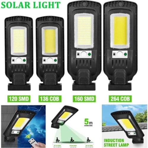 LED Solar Powered PIR Motion Sensor Wall Lights Outdoor Garden Premium Material Security Lamp Three Functions Remote Control