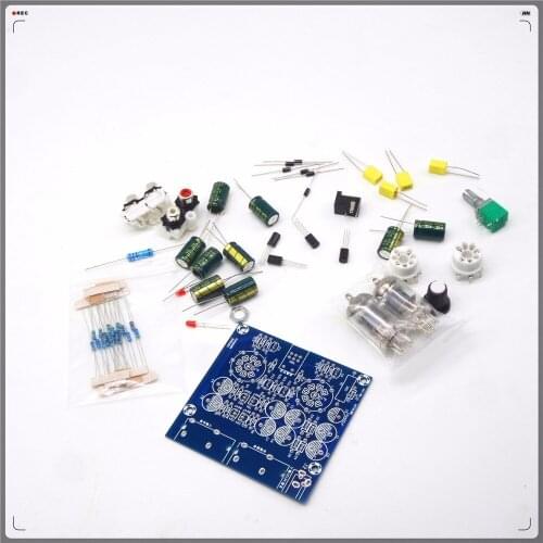TIANCOOLKEI Tube Amplifiers Audio board Amplificador Pre-Amp Audio Mixer 6J1 Valve Preamp Bile Buffer Diy Kits