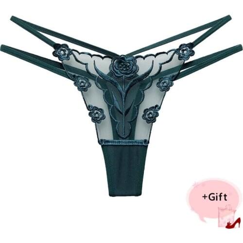 Women Sexy panties cutout transparent mesh thong Sexy Thong lace temptation Erotic Bikini t pants Vanlentines Couple Underwear