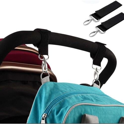 1 Pairs Baby Stroller Hooks Metal Hook Baby Newborn Pushchair Stroller Accessories Buggy Hanging Straps