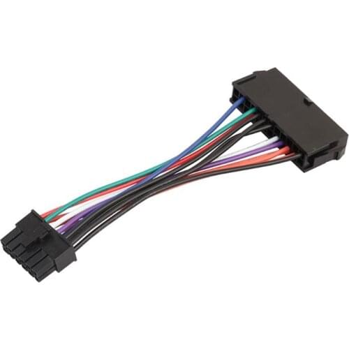 15cm 24Pin to 12Pin Power Cable ATX 24-Pin Female to 12-Pin Male PSU Converter Adapter for Acer Q87H3 18AWG Computer Accessories
