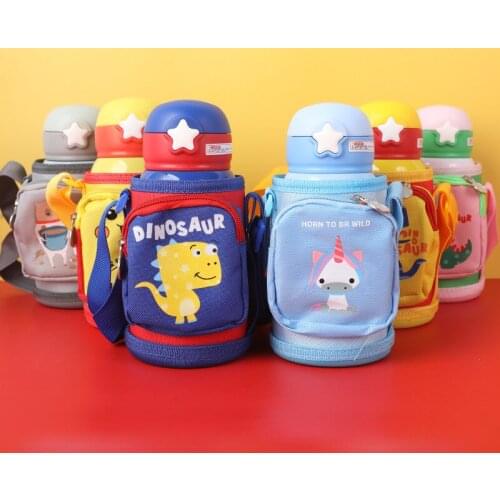 600ML Cartoon Thermos Cup 316 Stainless Steel Thermos Cup Coffee Tea Trip Thermo Well Gift for Child