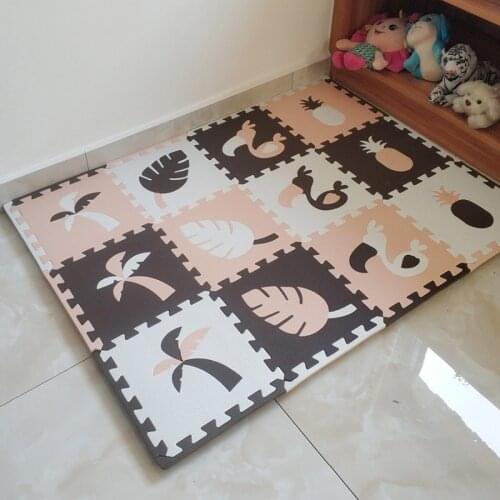 JCC 8/24pcs Toucan Style Baby EVA Foam Puzzle Play Mat /kids Rugs Carpet Interlocking Mat for Children Tiles 30*30*1cm