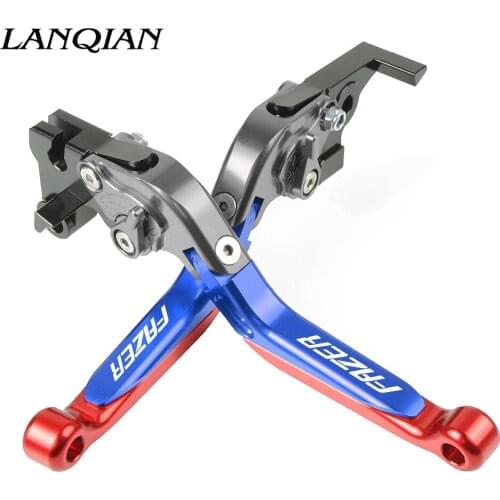 Motorcycle Accessories CNC Adjustable Brake Clutch Levers With LOGO For YAMAHA FAZER FZ1 FAZER 2001 2002 2003 2004 2005