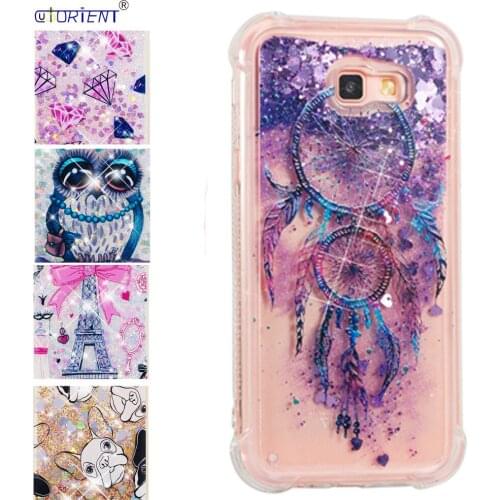 Phone Funda For Samsung Galaxy A7 2017 Dynamic Liquid Quicksand Shockproof Case SM-A720F/DS SM-A720X A720F Silicone Bumper Cover