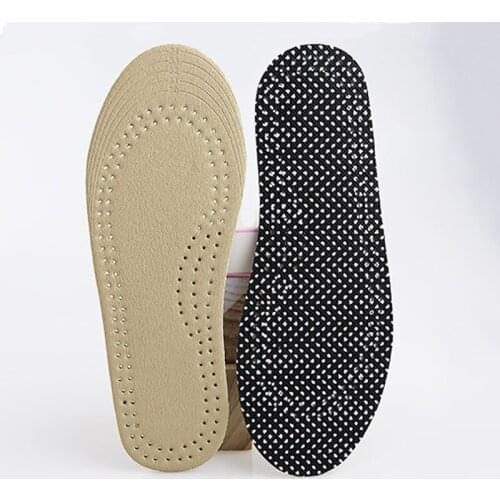 USHINE EU20-34 Children Breathable Sweat Absorption Cushioning Cow Leather Latex Non-slip Shoe Insole