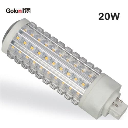 Golonlite led plc gx24q-3 20W 30W 15W gx24d LED PLT 4 pin led PL light G24 4 pins 360D E26 E27 B22 120V 220V 230V 277V CE Ra80