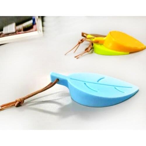 Leaves Silicone Rubber Door Stop Stoppers Door Block Children Anti-Folder Hand Security Door Card Hanging Door Stop