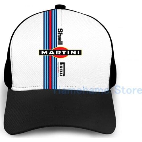 Fashion Martini Racing Basketball Cap men women Graphic print black Unisex adult hat