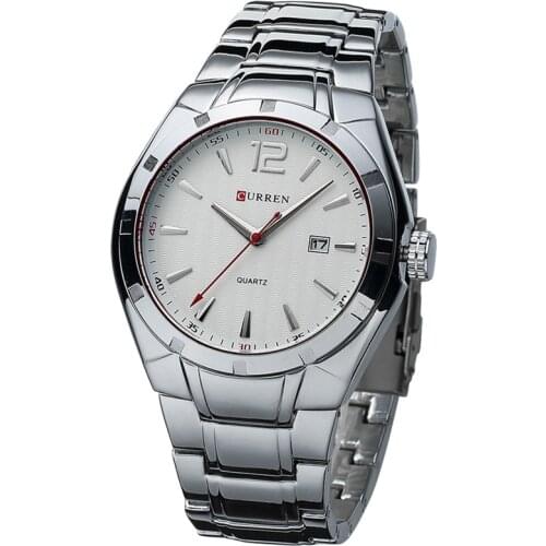 CURREN Fashion&Casual Date Business Men Watches Steel Band Quartz Waterproof Wristwatches erkek kol saat Relogio Masculino 2021