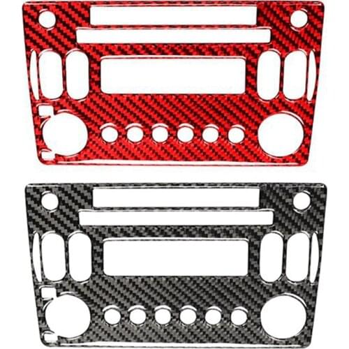 For Nissan 350Z Z33 2003-2009 Carbon Fiber Radio CD Player Control Button Panel Sticker