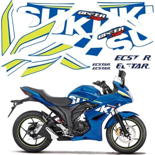 2020 New Motorcycle Stickers Tank Pad Full Body Racing Decals Accessories For Suzuki Gixxer Sf 150 ABS Gixxer155 Blue Red Black