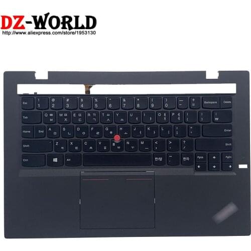 New Original Shell Palmrest Upper Case With KR Korean Backlit Keyboard for Lenovo Thinkpad X1 Carbon 2nd Gen Laptop C Cover